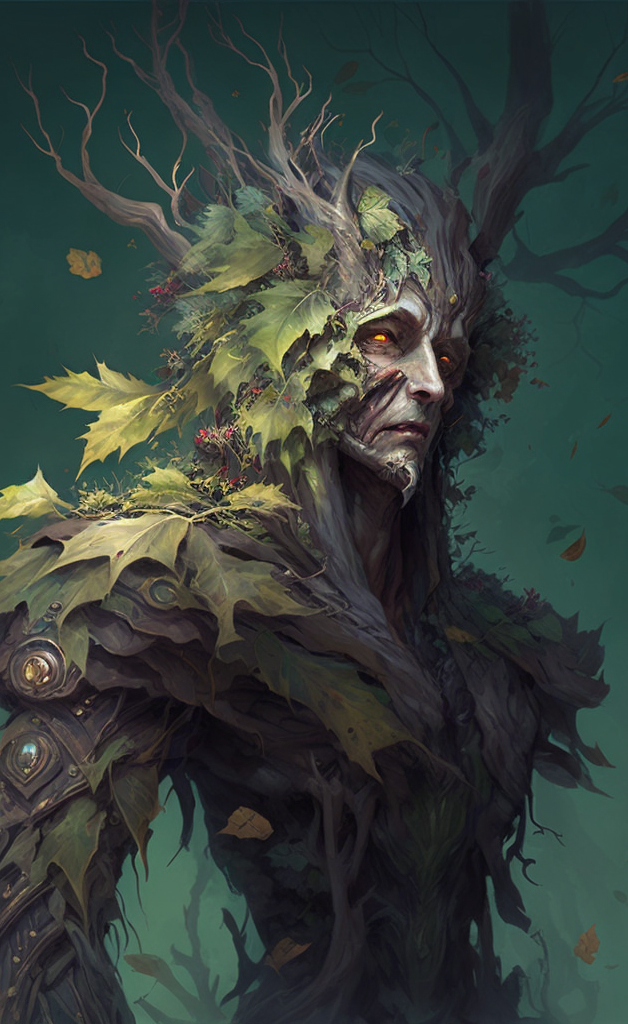 an overgrown baumeni druid
