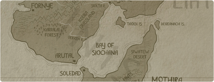 A paper map of Bay of Siochana
