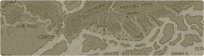 A paper map of the Venyvae River