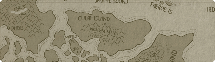 A paper map of Nghiem Mountains