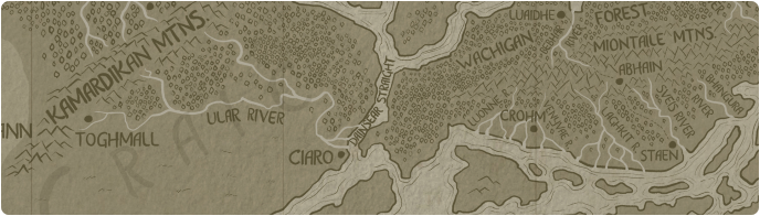 A paper map of the Dainsear Straight