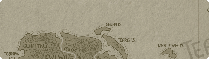 A paper map of Garha Island