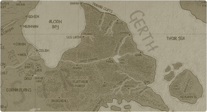 A paper map of Gerth