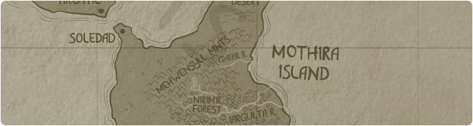 A paper map of the Ghear River