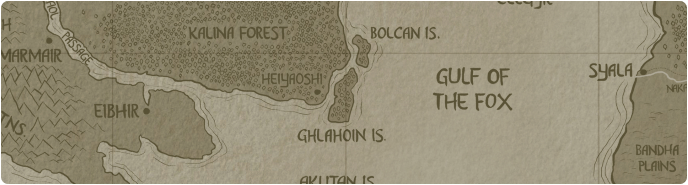 A paper map of Ghlahoin Island