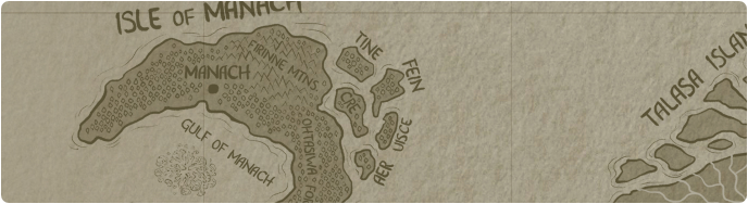 A paper map of Gneithe Islands