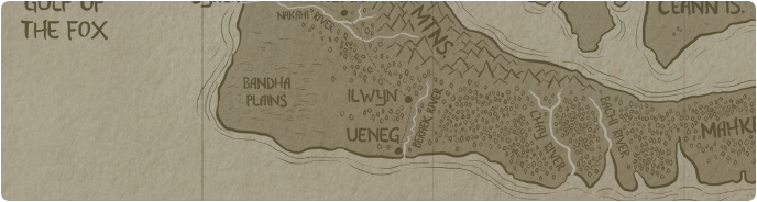 A paper map of Ilwyn
