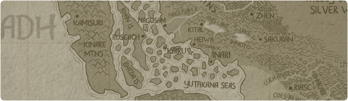 A paper map of Kairu A paper map of Kairu