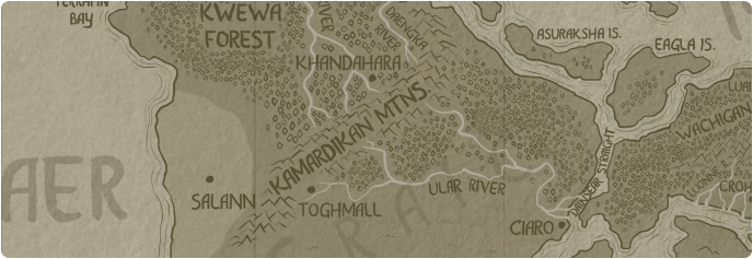 A paper map of Kamardikan Mountains