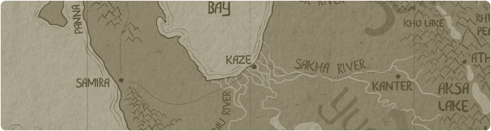 A paper map of the city of Kaze