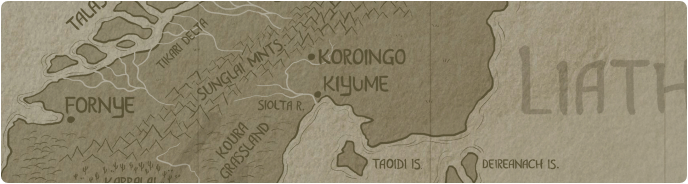A paper map of Kiyume A paper map of Kiyume