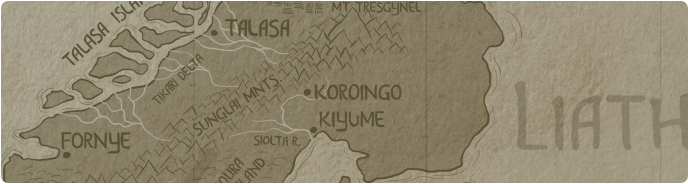 A paper map of Koroingo