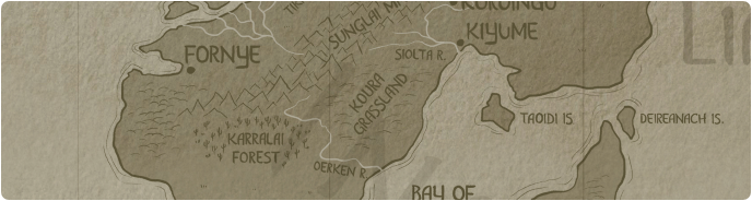A paper map of the Koura Grasslands