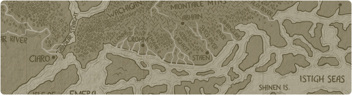 A paper map of the Laghkit River