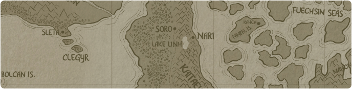 A paper map of Lake Linh