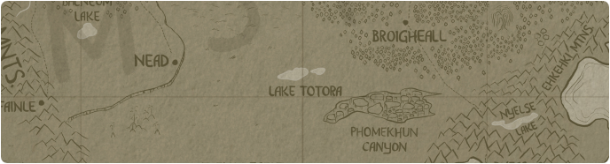 A paper map of Lake Totora