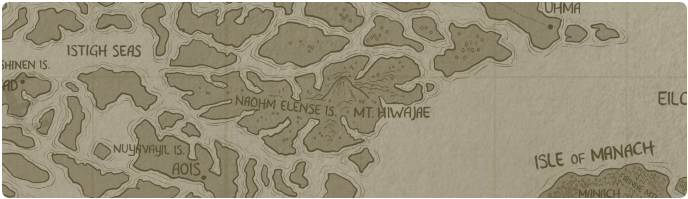 A paper map of Mount Hiwajae