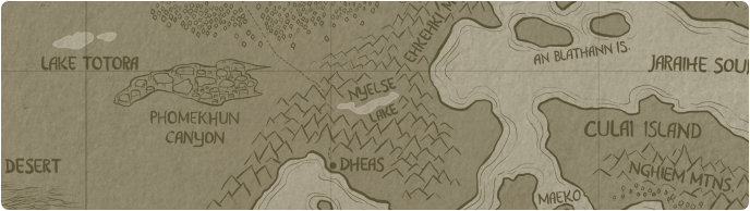 A paper map of Nyelse Lake