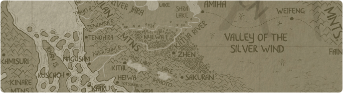 A paper map of Nyewa Forest A paper map of Nyewa Forest