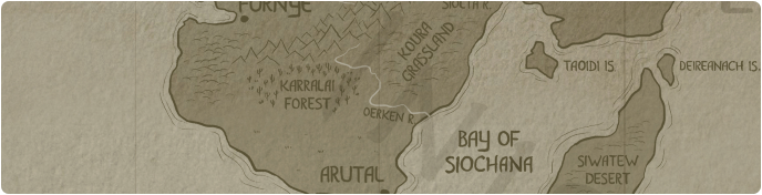 A paper map of the Oerken River