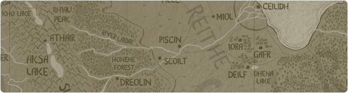A paper map of Piscin A paper map of Piscin
