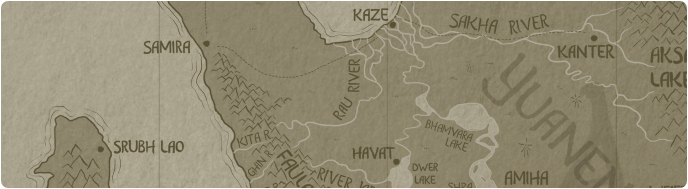 A paper map of the Rau River