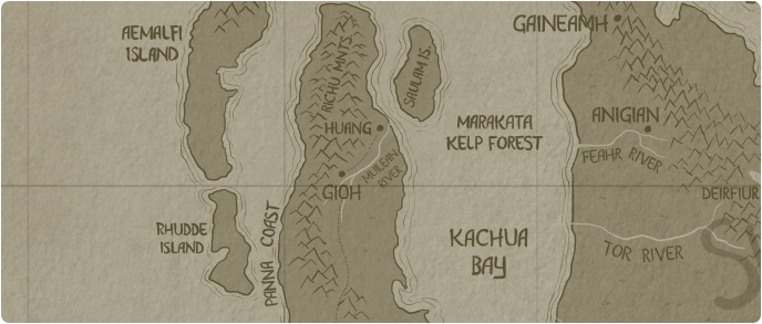 A paper map of Richu Mountains A paper map of Richu Mountains