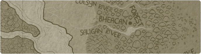 A paper map of the Saligan River