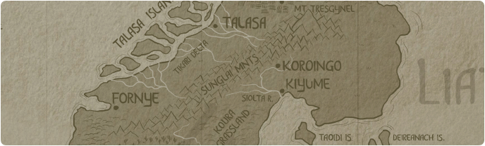 A paper map of Sunglai Mountains