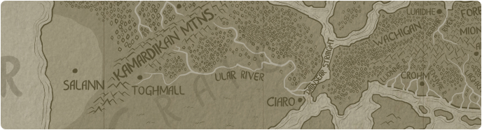 A paper map of the Ular River