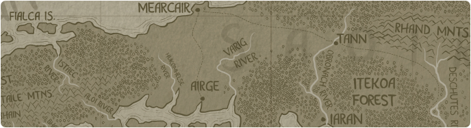A paper map of the Varig River