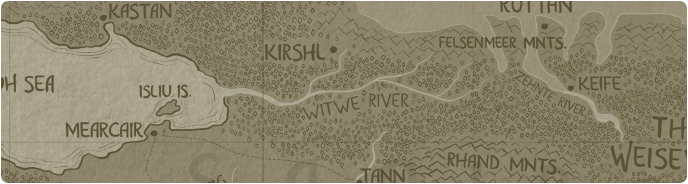 A paper map of the Witwe River