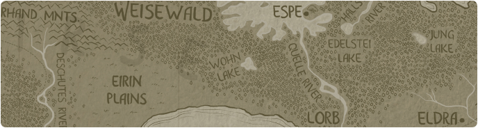 A paper map of Wohn Lake