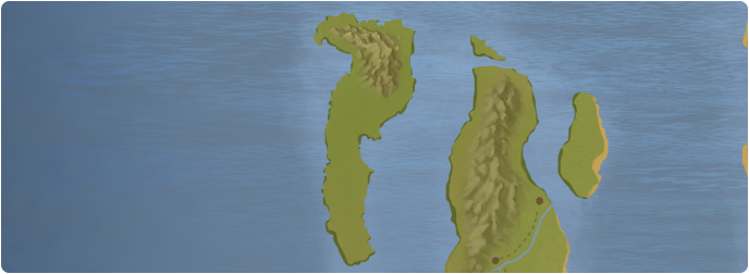 A color map of Aemalfi Island A color map of Aemalfi Island