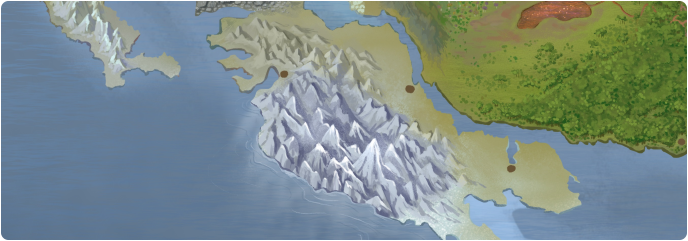 A color map of Damhsa Mountains