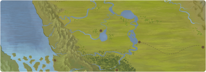 A color map of Dwer Lake A color map of Dwer Lake