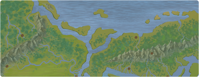 A color map of Eagla Island A color map of Eagla Island