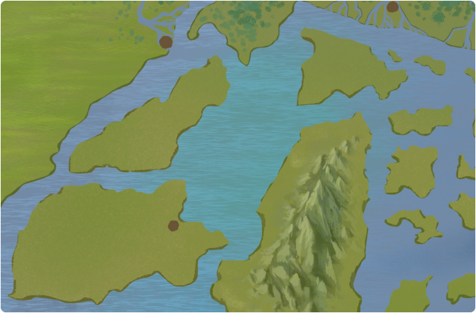 A color map of the Emera Sea