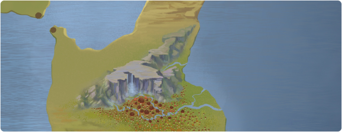 A color map of the Ghear River