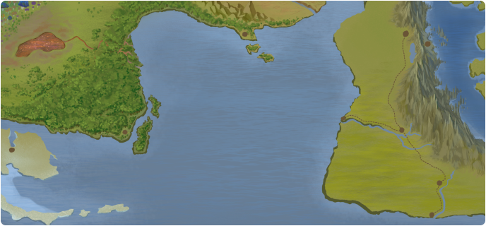 A color map of the Gulf of the Fox