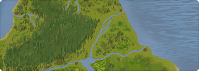 A color map of the Gwenith River