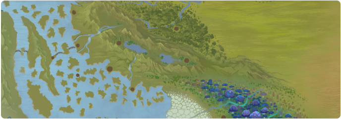 A color map of Lake Ihmoto