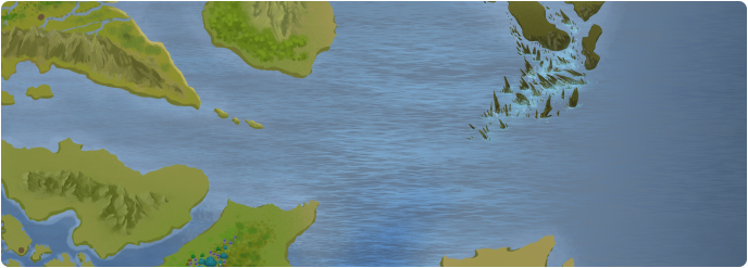 A color map of the Irdheis Sea