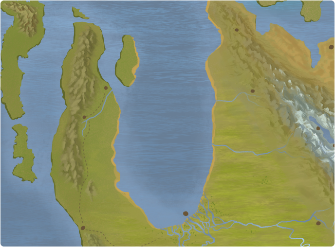 A color map of Kachua Bay