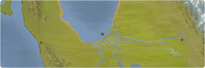 A color map of the city of Kaze