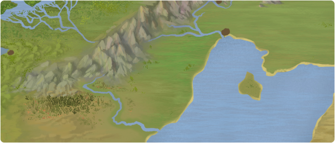 A color map of the Koura Grasslands