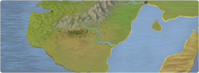 A color map of the Oerken River