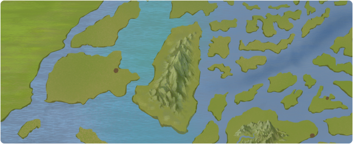 A color map of Pavala Mountains