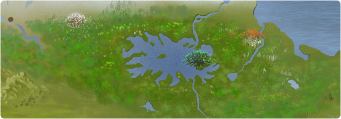 A color map of Quellen Lake