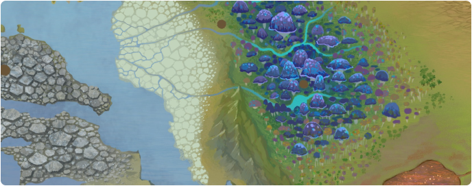 A color map of the Saligan River